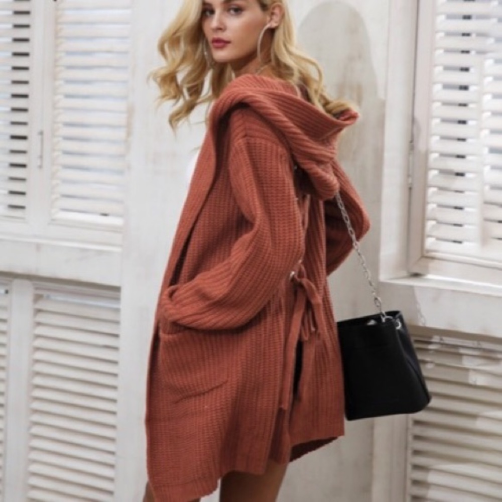 ‘Mavis’ Burnt Orange Hoodie